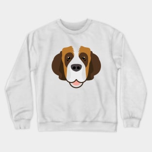 Saint Bernard dog face Crewneck Sweatshirt